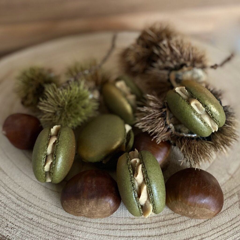 Kastanien-Macarons